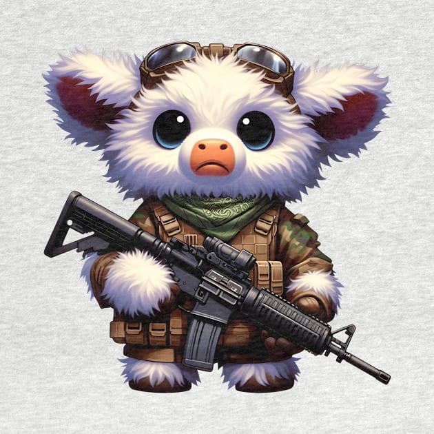 Fluffy Cow by Rawlifegraphic